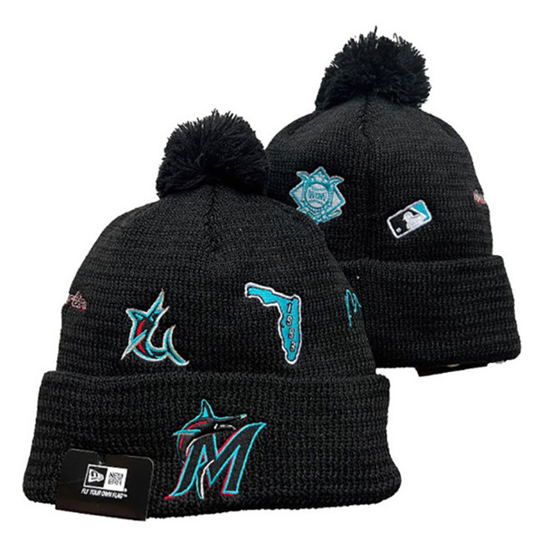 Miami Marlins Knit Hats 009